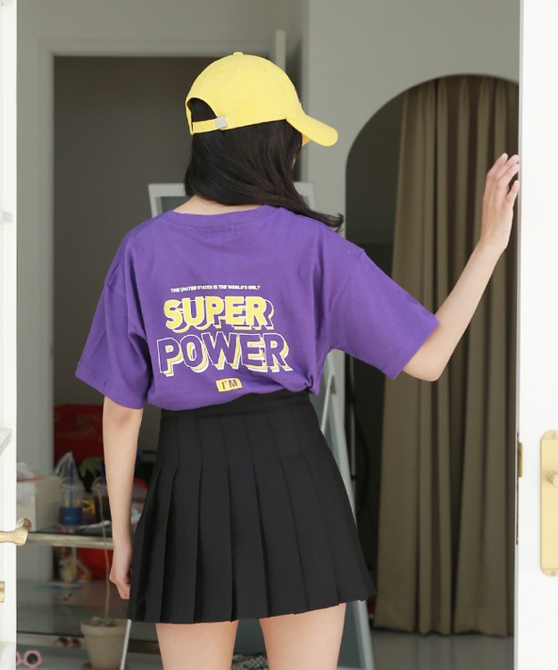 [쥬니텐]슈퍼파워 티셔츠(퍼플,스카이)